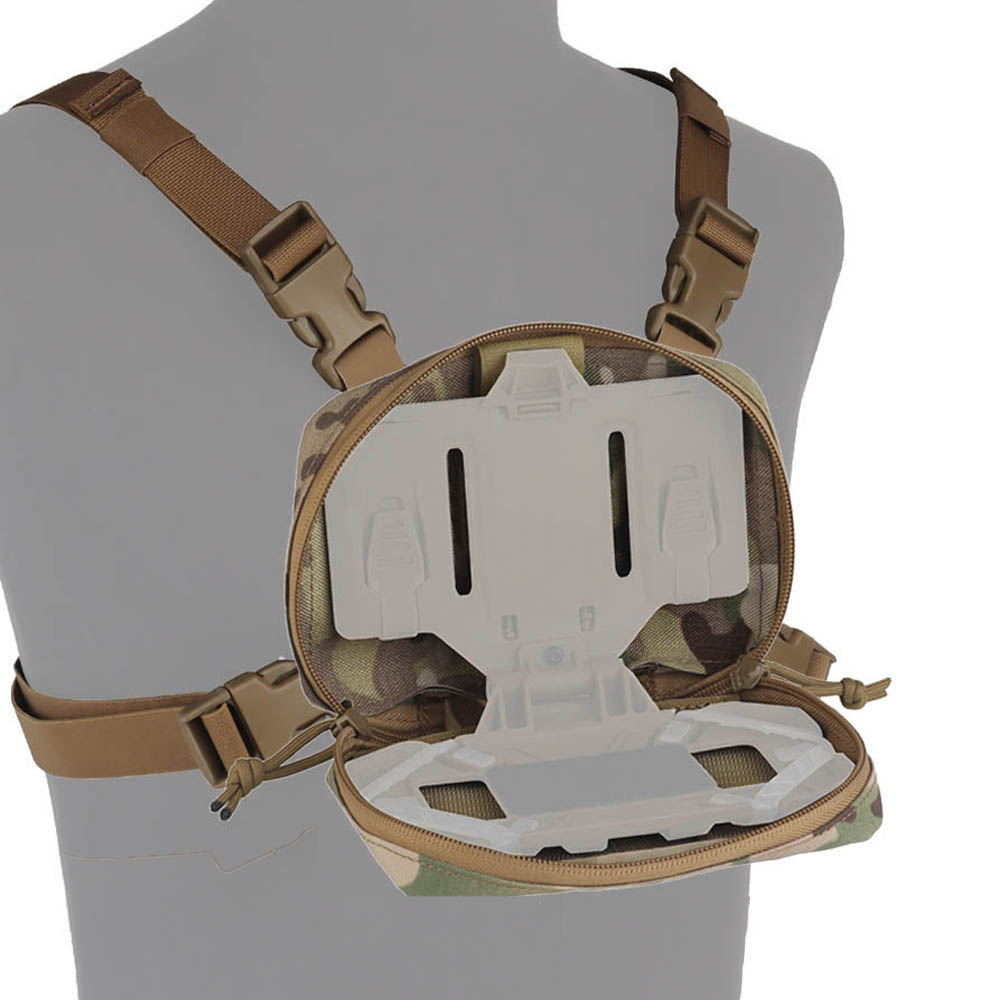 Outdoor Hunting Maps - Taktisches MOLLE Faltbares Telefon-Navigationsboard Brustfixiergurt Kartenhalter