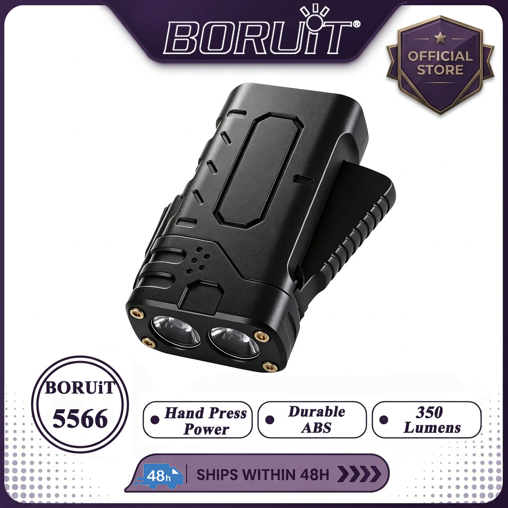 Outdoor Hunting Bike - BORUIiT Handkurbel-EDC-LED-Taschenlampe, Typ-C wiederaufladbar, selbstbetriebene Taschenlampe,