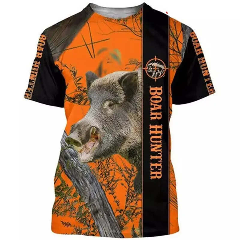 Wildman Hunting & Outdoor Price List - 3D-Druck Herren T-Shirt 2026 Wildschwein-Tarnmuster Jagd