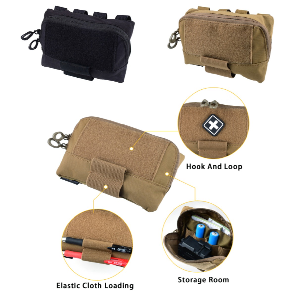Outdoor Hunting Maps - Taktische Mehrzweck-Brusttasche mit Admin-Fach, Molle-Panel für