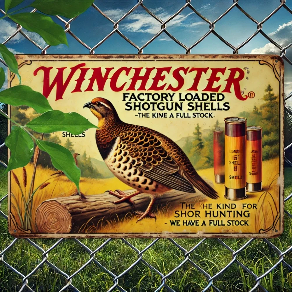Blechschild – Vintage, langleb – Hunting Quail Bewertung und Preis