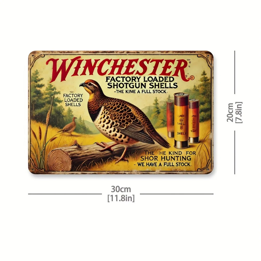 Blechschild – Vintage, langleb – Hunting Quail Bewertung und Preis