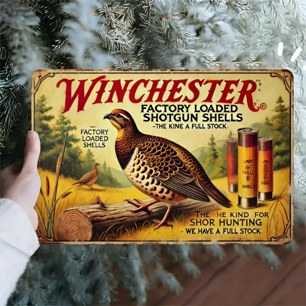 Blechschild – Vintage, langleb – Hunting Quail Bewertung und Preis
