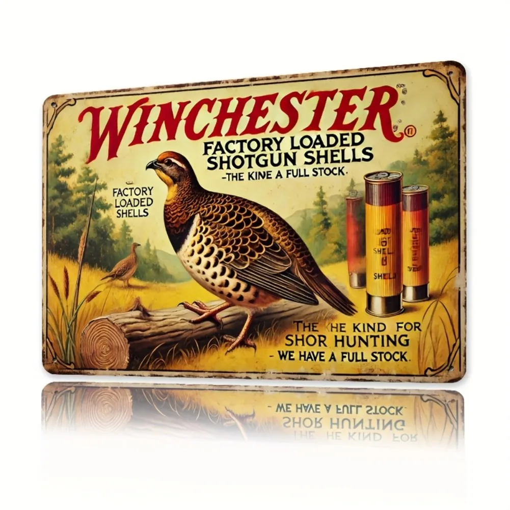 Blechschild – Vintage, langleb – Hunting Quail Bewertung und Preis